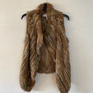 Joie Andoni Rabbit Fur Vest